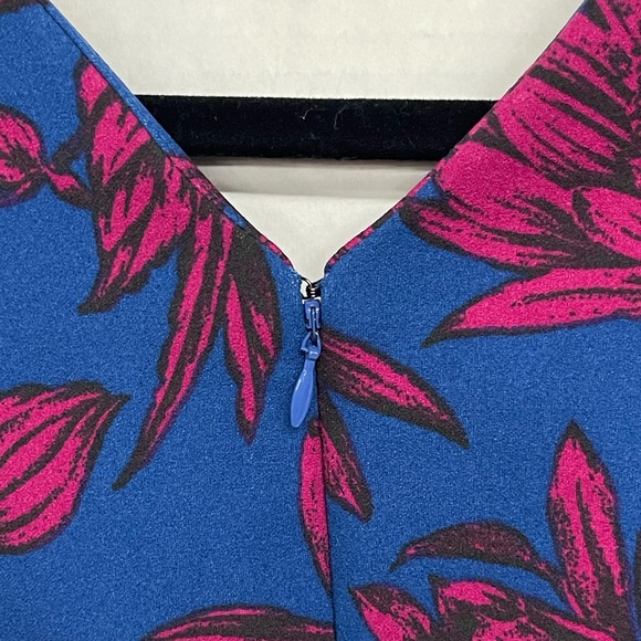 Banana Republic floral printed zip dress size 2 - Picture 5 of 10